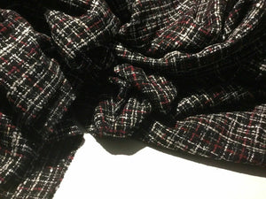 New Beautiful High Class Multi Colour Wool Boucle Fabric 59" 150 cm Garment