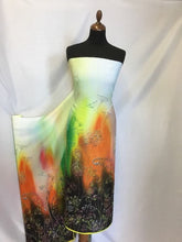 Load image into Gallery viewer, New Soft Silky Crepe De Chine Floral Bead Print Fabric Dress Material