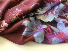 Load image into Gallery viewer, NEW Soft Silky Crepe De Chine Floral Print Fabric Dress Cloth