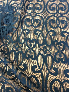 NEW Gorgeous Designer Green Colour Lace High Class Fashion Fabric