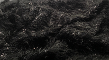 Load image into Gallery viewer, NEW High Class Black Sequins Feather Lace Fabric