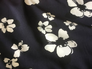 NEW High Class Designer Soft Matt Satin Floral Print Fabric