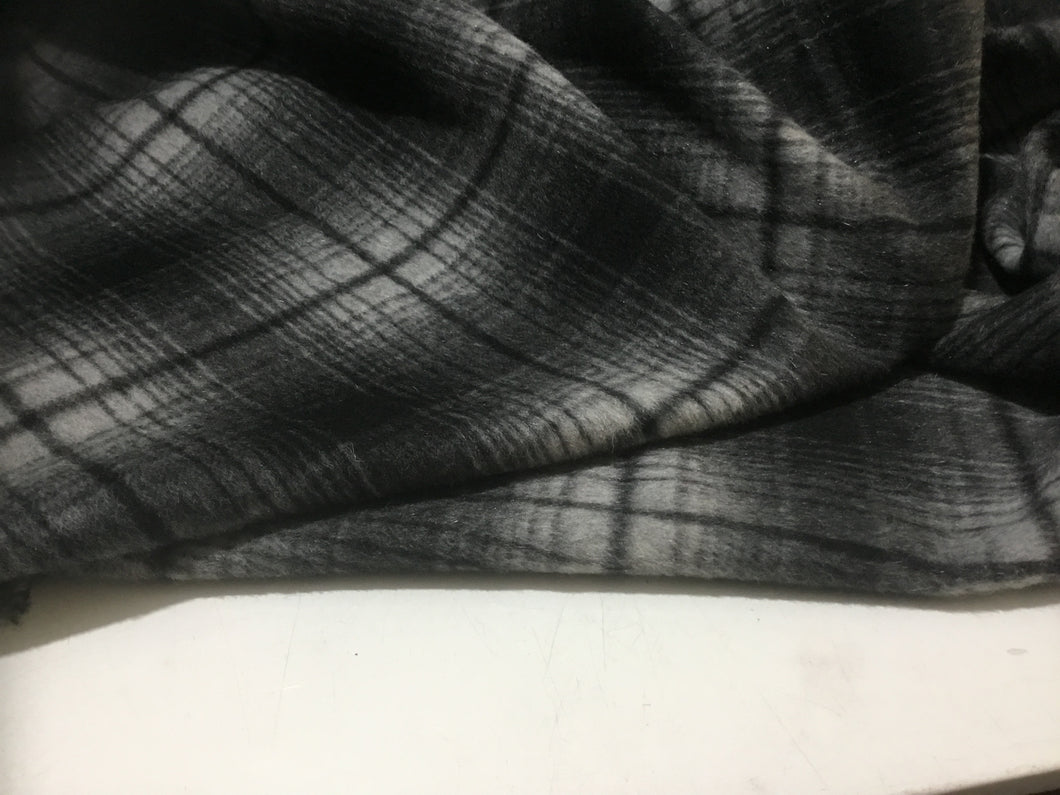 NEW Check 100% Wool Fabric Cloth Material Garment