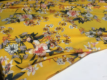 Load image into Gallery viewer, NEW Gorgeous Italian High Class Designer Bubble Crepe Floral Print Fabric