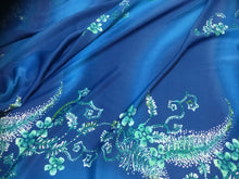 Load image into Gallery viewer, NEW High Class Designer Crepe De Chine Under Sea Floral Print Fabric SLIGHT SECONDS