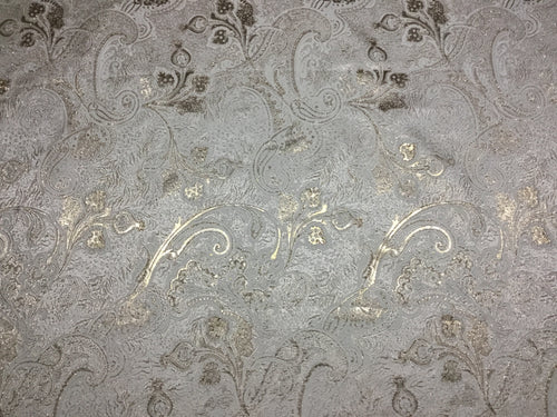 NEW High Class Cream Gold Metallic Jacquard Brocade Fabric