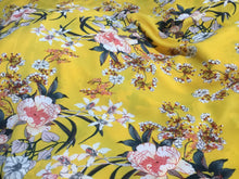 Load image into Gallery viewer, NEW Gorgeous Italian High Class Designer Bubble Crepe Floral Print Fabric