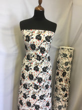 Load image into Gallery viewer, NEW Gorgeous Italian Stretch Crepe Floral Print Fabric Dress Material