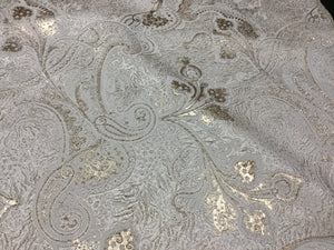 NEW High Class Cream Gold Metallic Jacquard Brocade Fabric