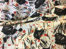 Load image into Gallery viewer, NEW Gorgeous Italian Stretch Crepe Floral Print Fabric Dress Material