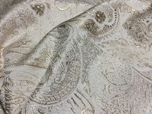 NEW High Class Cream Gold Metallic Jacquard Brocade Fabric