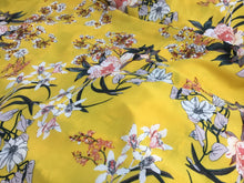 Load image into Gallery viewer, NEW Gorgeous Italian High Class Designer Bubble Crepe Floral Print Fabric