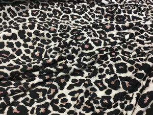 NEW High Class Leopard Jersey Print Fabric Material