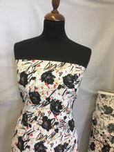 Load image into Gallery viewer, NEW Gorgeous Italian Stretch Crepe Floral Print Fabric Dress Material