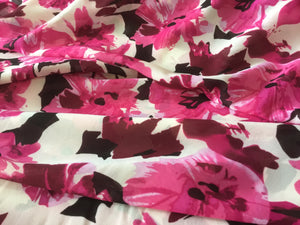 NEW High Class Designer Floral Chiffon Print Fabric