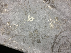 NEW High Class Cream Gold Metallic Jacquard Brocade Fabric