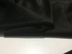 NEW Jet Black High Class Designer Mohair Cashmere Wool Fabric Material Garment