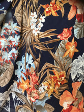 Load image into Gallery viewer, NEW High Class Soft Stretch Peach Crepe Floral Leaf Print Fabric Dress Material