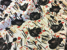 Load image into Gallery viewer, NEW Gorgeous Italian Stretch Crepe Floral Print Fabric Dress Material