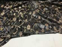 Load image into Gallery viewer, NEW Designer Stretch Velvet Jersey floral Print Burnout Fabric Material