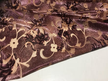 Load image into Gallery viewer, NEW Designer Stretch Velvet Jersey floral Print Burnout Fabric Material