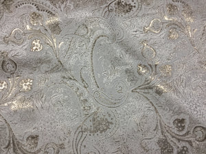 NEW High Class Cream Gold Metallic Jacquard Brocade Fabric