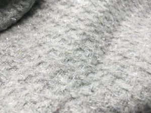 NEW High Class Grey Wool Lurex Boucle Fabric Coat Jacket Material