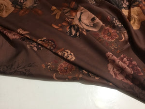 NEW Gorgeous High Class Soft Satin Floral Print Fabric