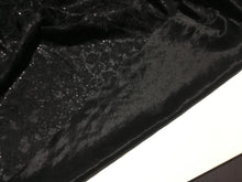 Load image into Gallery viewer, NEW High Class Italian Black Bonded Leopard Satin Lace Sequins Fabric