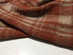 NEW Stretch 100% Wool Check Fabric