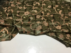 NEW Designer Stretch Velvet Jersey floral Print Burnout Fabric Material