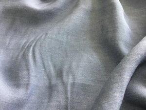 NEW Pale Blue 100% Cotton Chambray Fabric Material Shirt Jeans 61” 155 cm