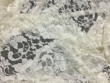 Load image into Gallery viewer, NEW Beautiful High Class Designer Ivory Stretch Floral Bridal Lace Fabric