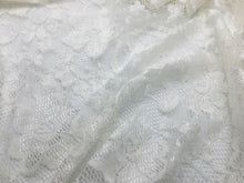 Load image into Gallery viewer, NEW Beautiful High Class Designer Ivory Stretch Floral Bridal Lace Fabric