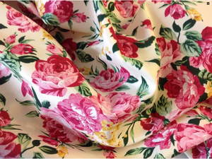 NEW High Class Designer 100% Cotton Floral Print Fabric 44” 114 cm