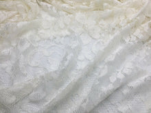 Load image into Gallery viewer, NEW Beautiful High Class Designer Ivory Stretch Floral Bridal Lace Fabric