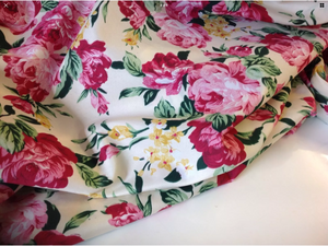 NEW High Class Designer 100% Cotton Floral Print Fabric 44” 114 cm