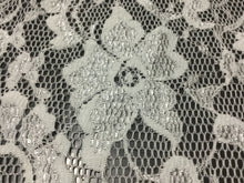 Load image into Gallery viewer, NEW Beautiful High Class Designer Ivory Stretch Floral Bridal Lace Fabric