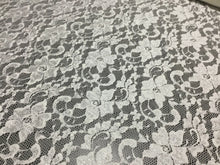 Load image into Gallery viewer, NEW Beautiful High Class Designer Ivory Stretch Floral Bridal Lace Fabric