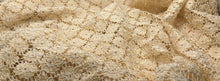 Load image into Gallery viewer, NEW Gorgeous Gold Colour Ivory Corded Lurex Lace Fabric