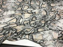 Load image into Gallery viewer, NEW High Class Designer Viscose Jersey Snake Skin Print Fabric